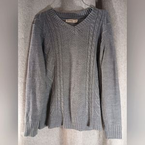 FADED GLORY WOMEN'S XXL LONG SLEEVE GRAY SWEATER (SIZE 20)